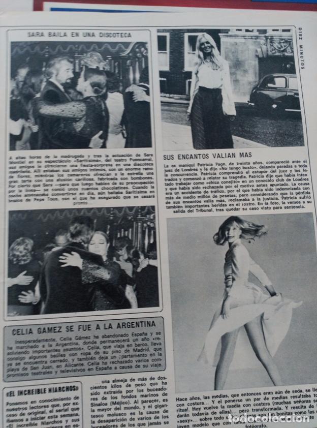 Collectionnisme de Revues et Journaux: RECORTE SARA MONTIEL PEPE TOUS