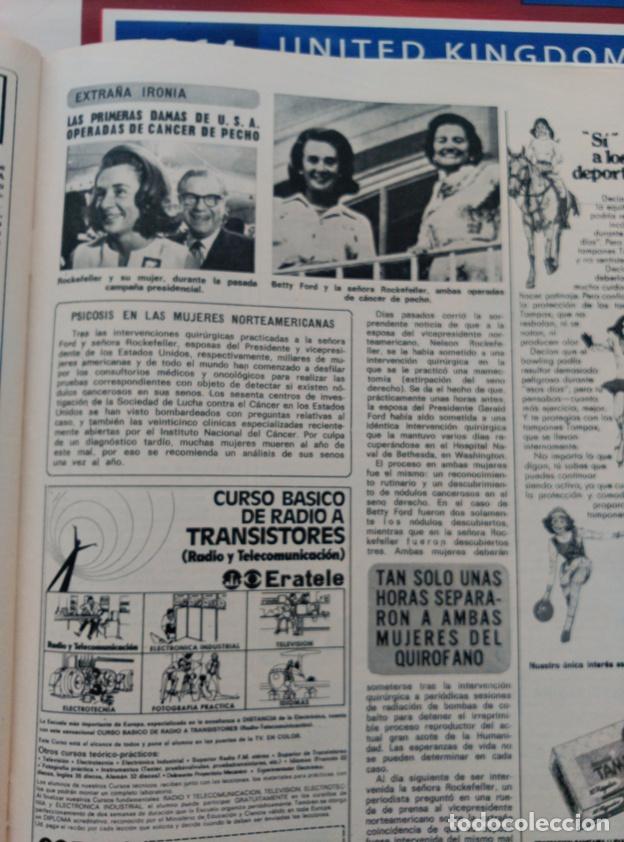 Collectionnisme de Revues et Journaux: RECORTE PRIMERAS DAMAS Y EL CANCER DE PECHO BETTY FORD ROCKEFELLER