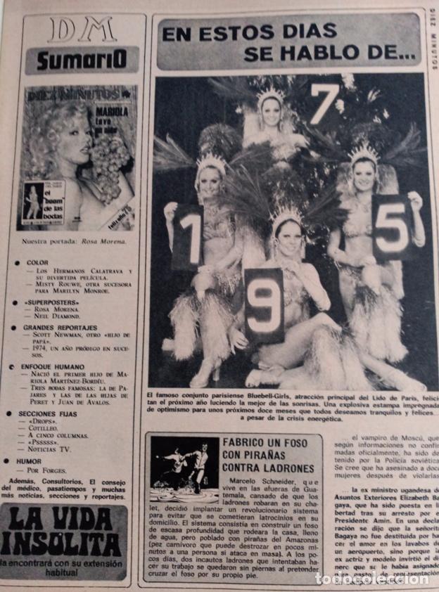 Coleccionismo de revistas y peri&oacute;dicos: RECORTE LAS BLUEBELL GIRLS PARIS ROSA MORENA