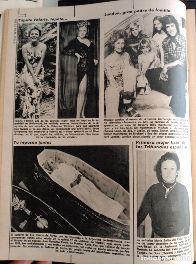 Coleccionismo de revistas y peri&oacute;dicos: RECORTE EVITA PERON VALERIE FERRINE MICHAEL LADON