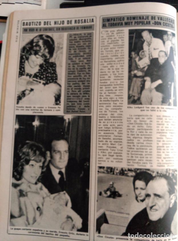 Coleccionismo de revistas y peri&oacute;dicos: RECORTE ROSALIA CANTANTE DON CICUTA 1 2 3 UN DOS TRES VALENTIN TORNOS VALLECAS