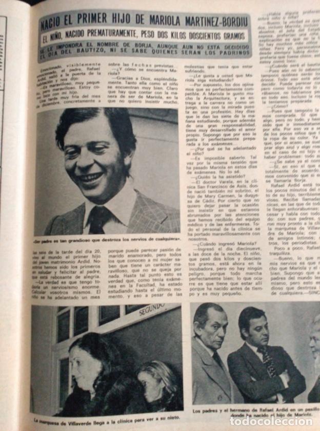 Coleccionismo de revistas y peri&oacute;dicos: RECORTE MARIOLA MARTINEZ BORDIU
