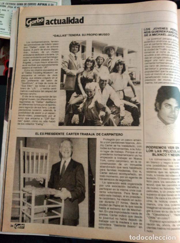 Coleccionismo de Revistas y Peri&oacute;dicos: RECORTE DALLAS JR SUE ELLEN CARTER MICHAEL JACKSON