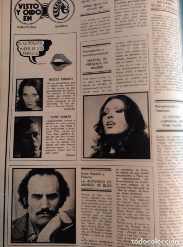 Coleccionismo de Revistas y Peri&oacute;dicos: RECORTE MANUEL DE BLAS MASSIEL ROCIO JURADO TONY ISBERT