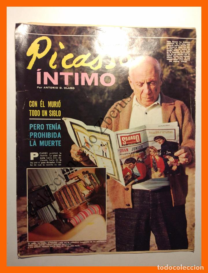 Coleccionismo de revistas y peri&oacute;dicos: Picasso intimo - Antonio D. Olano - Sabado Gr&aacute;fico