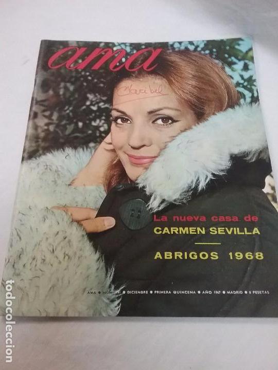 Coleccionismo de Revistas y Peri&oacute;dicos: REVISTA AMA - N&deg; 191 - DICIEMBRE A&Ntilde;O 167 - CARMEN SEVILLA , SIRIKIT DE TAILANDIA ......