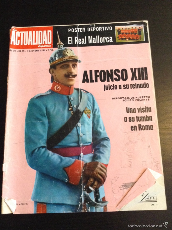 Collection Magazines and Newspapers: Revista Actualidad Espa&ntilde;ola Septiembre 1969 Alfonso XIII