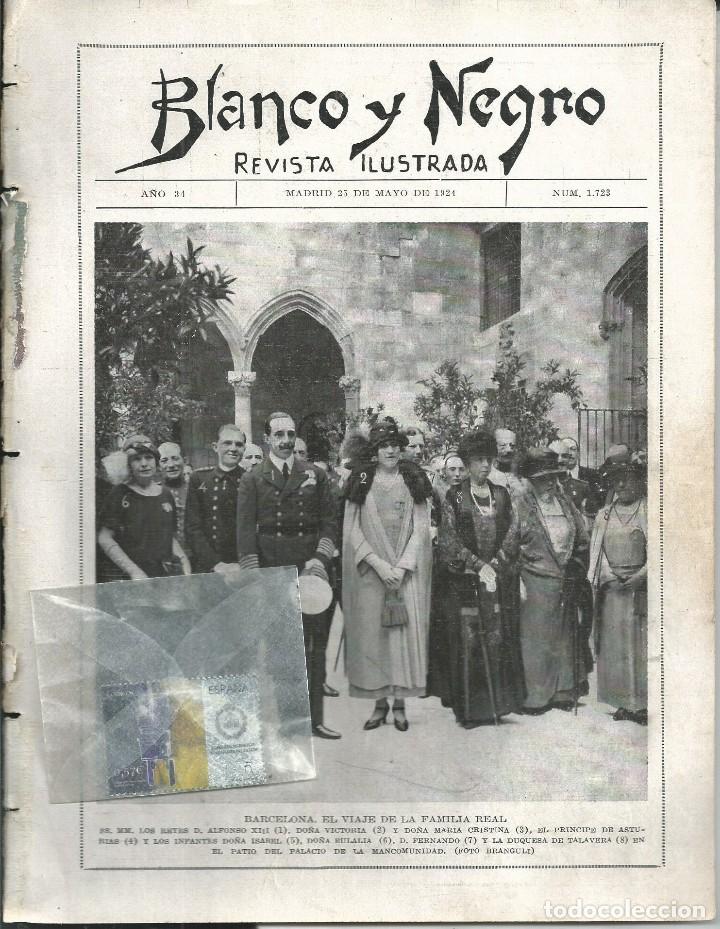 Coleccionismo de revistas y peri&oacute;dicos: BYN MAY 1924.N&ordm; 1723. FAMILIA REAL ALFONSO XIII EN BARCELONA Y CATALU&Ntilde;A CON PRINCIPE DE ASTURIAS