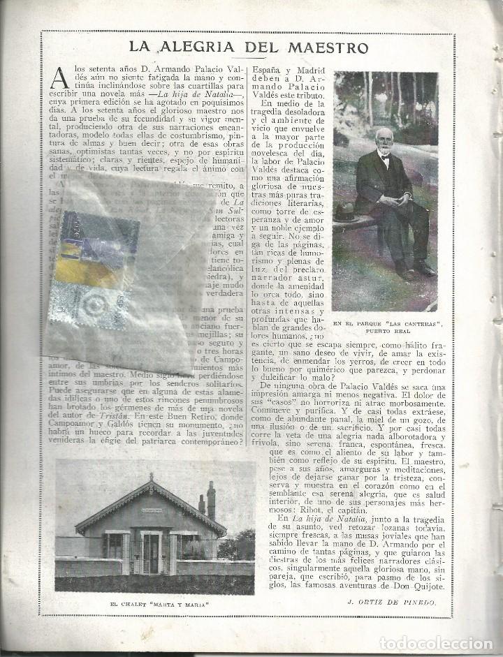 Coleccionismo de revistas y peri&oacute;dicos: BYN MAY 1924.N&ordm; 1723. ARMANDO PALACIO VALDES ENTREVISTA 70 A&Ntilde;OS EN PUERTO REAL. VI&Ntilde;ETA XAUDARO