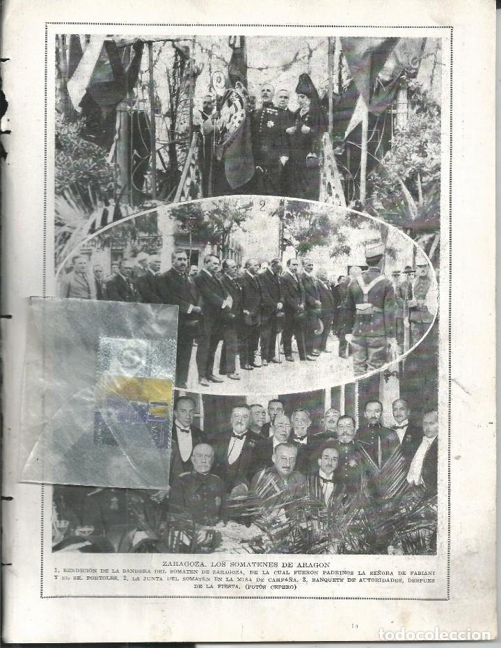 Collection Magazines and Newspapers: BYN JUN 1924.N&ordm; 1724. BENDICION BANDERA SOMATENES ZARAGOZA  AFRODISIO APARICIO FOTO  CIRCULO MADRID