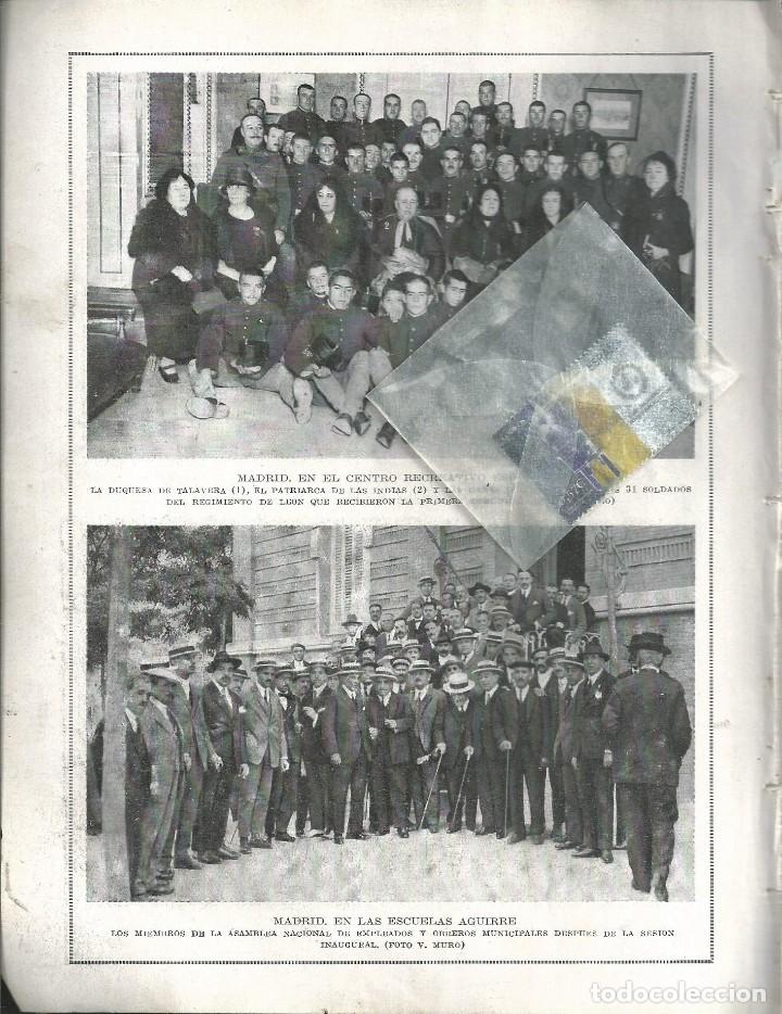 Collection Magazines and Newspapers: BYN JUN 1924.N&ordm; 1724. BARCELONA BENDICION BANDERA REGIMIENTO BADAJOZ NUM 73. MADRID ESCUELAS AGUIRRE