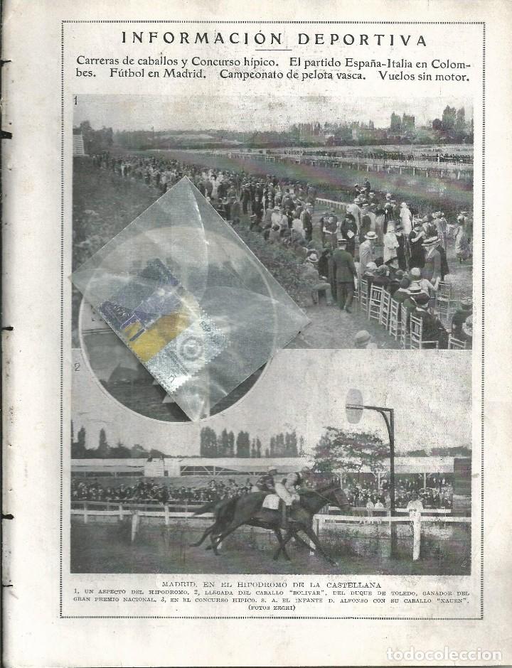 Collezionismo di Riviste e Giornali: BYN JUN 1924.N&ordm; 1724. CARRERAS HIPODROMO CASTELLANA MADRID PELOTA VASCA VUELO SIN MOTOR SELECCION FU