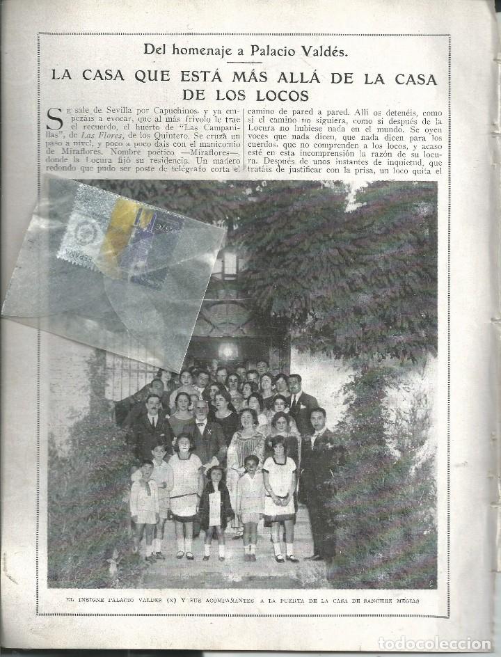 Collection Magazines and Newspapers: BYN JUN 1924.N&ordm; 1724.HOMENAJE A ARMANDO PALACIO VALDES EN SEVILLA SANCHEZ MEJIAS.FOTOS 4 PAG
