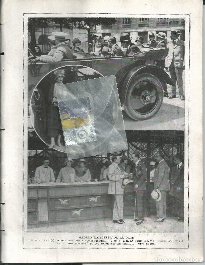 Collezionismo di Riviste e Giornali: BYN JUN 1924.N&ordm; 1725.MADRID FIESTA LA FLOR REINA ALFONSO XIII BIBLIOTECA POPULAR EN MADRID ANGUSTIAS