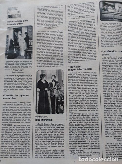 Coleccionismo de revistas y peri&oacute;dicos: RECORTE  LA PEQUE&Ntilde;A DORRIT ANA BELEN JOAQUIN PRAT LAUA VALENZUELA