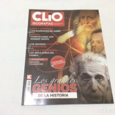 Coleccionismo de Revistas y Periódicos: CLIO BIOGRAFIAS Nº 8 - LOS GRANDES GENIOS DE LA HISTORIA