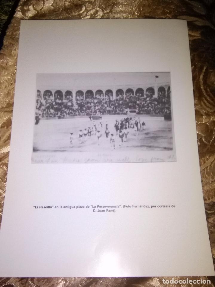 Coleccionismo de revistas y peri&oacute;dicos: INFORMACION GRAFICA HOJA FOTOGRAFIA ALGECIRAS CADIZ - TOROS PLAZA LA PERSEVERANCIA