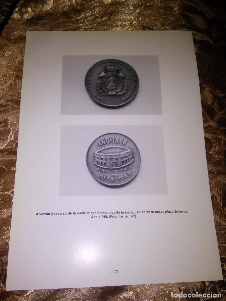 Coleccionismo de revistas y peri&oacute;dicos: INFORMACION GRAFICA HOJA FOTOGRAFIA ALGECIRAS CADIZ - MEDALLA CONMEMORATIVA INAUGURACION PLAZA TOROS