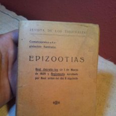 Coleccionismo de Revistas y Periódicos: EPIZOOTIAS REVISTA TRIBUNALES .LEGISLACION SANITARIA.REGLAMENTO 1929 EDIT.GONGORA MADRID--(REF-1AC)