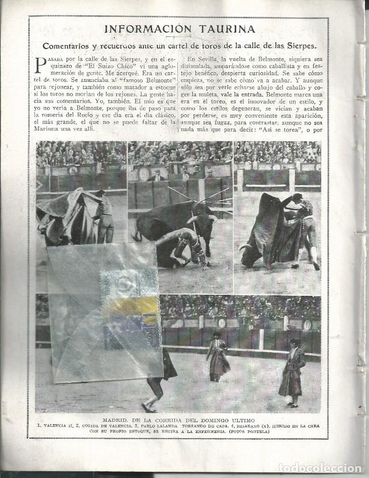 Collection Magazines and Newspapers: BYN JUN 1924.N&ordm; 1726.TOROS SIERPES MADRID VALENCIA LALANDA BEJARANO J BELMONTE SANCHEZ MEJIA SILENO