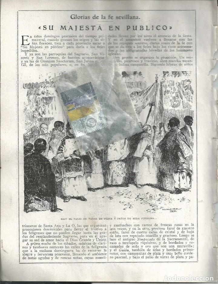 Coleccionismo de Revistas y Peri&oacute;dicos: BYN JUN 1924.N&ordm; 1726.GLORIAS DE LA FE SEVILLANA SEMANA SANTA. MU&Ntilde;OZ SANROMAN. GONZALO CANTO. RAMIREZ
