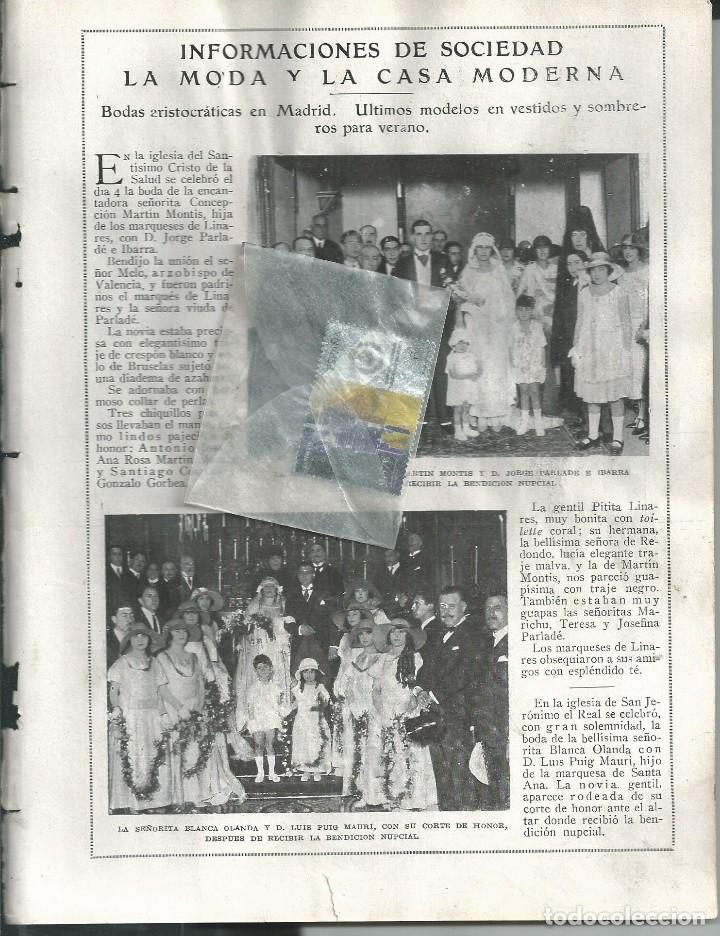 Coleccionismo de revistas y peri&oacute;dicos: BYN JUN 1924.N&ordm; 1726. SOCIEDAD ARISTOCRACIA MODA CASA MODERNA BODAS BLANCA OLANDA L. PUIG J. PARLADE