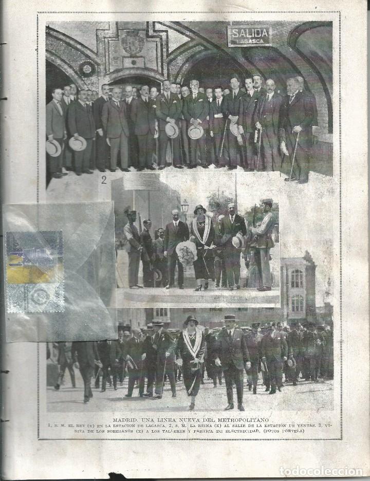Collezionismo di Riviste e Giornali: BYN JUN 1924.N&ordm; 1727. MADRID NUEVA LINEA METRO ESTACION LAGASCA, VENTAS REYES INSTITUTO REEDUCACION