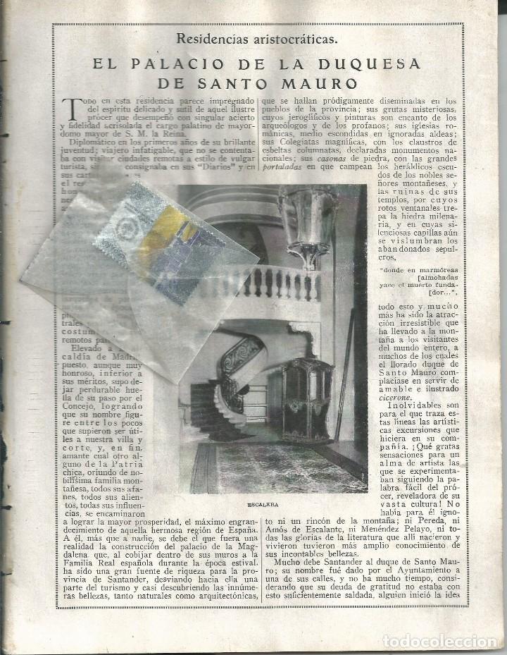 Collezionismo di Riviste e Giornali: BYN JUN 1924.N&ordm; 1727. RESIDENCIAS ARISTOCRATICAS PALACIO DUQUESA DE SANTO MAURO. E RAMIREZ ANGEL
