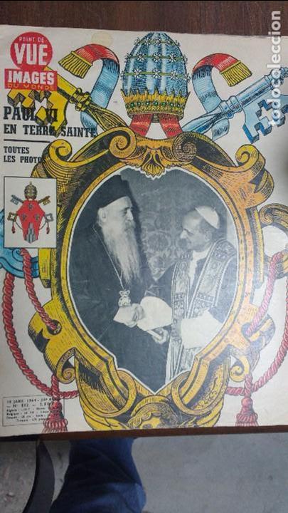 Sammeln von Zeitschriften und Zeitungen: Point de vue Images du Monde 10 jany 1964 n&ordm; 813 Paui VI en terre Sainte
