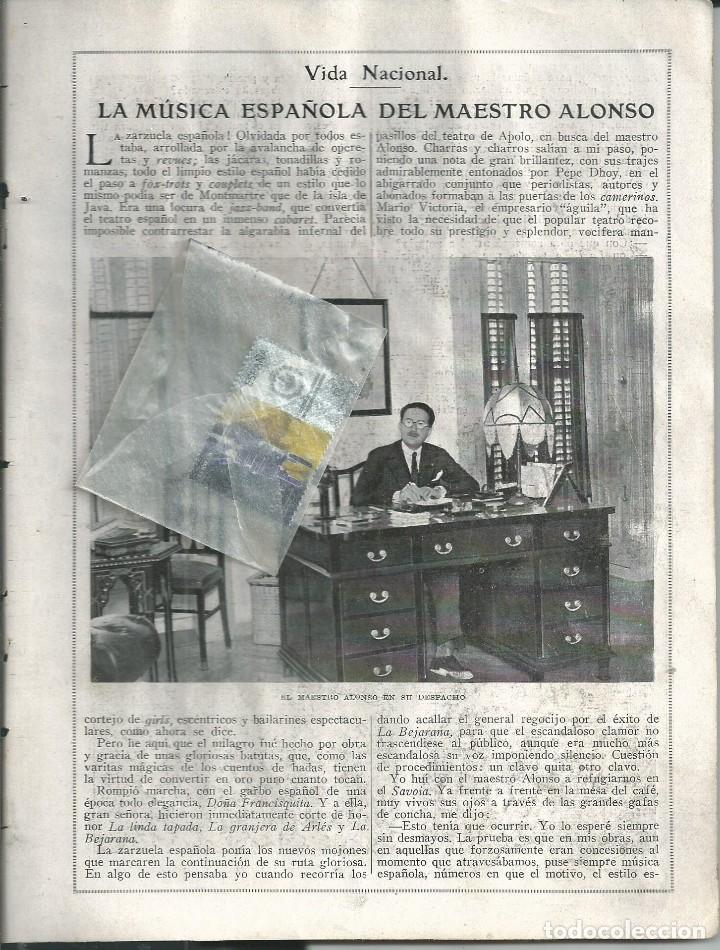 Collezionismo di Riviste e Giornali: BYN JUN1924.N1728.EXTENSA ENTREVISTA AL MUSICO Y COMPOSITOR MAESTRO ALONSO ZARZUELA MUSICA ESPA&Ntilde;OLA