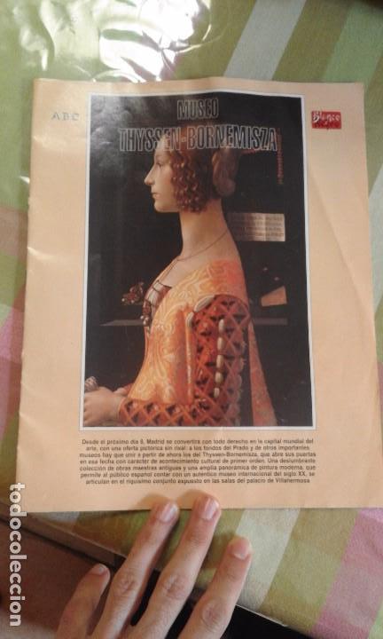 Coleccionismo de Revistas y Peri&oacute;dicos: Antiguo suplemento peridico abc blanco y negro muse thyssen bornemisza fasiculo coleccionable