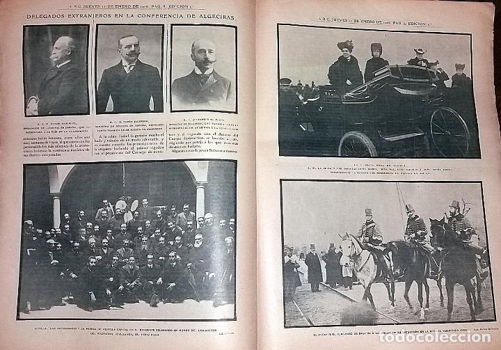 Coleccionismo de revistas y peri&oacute;dicos: N&ordm; 365 ABC 11 DE ENERO DE 1906 ALGECIRAS. SEVILLA. ALCALA. INFANTE GERNANDO