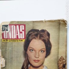 Coleccionismo de Revistas y Periódicos: ONDAS NÚM 211. 1961. ROMY SCHNEIDER. ALAIN DELON. GENTO REAL MADRID. ESTORIL. PLATTERS