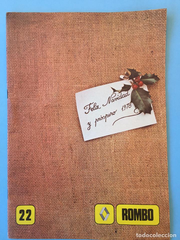 Coleccionismo de Revistas y Peri&oacute;dicos: REVISTA ROMBO DE RENAULT NUMERO 22 DE DICIEMBRE DE 1977