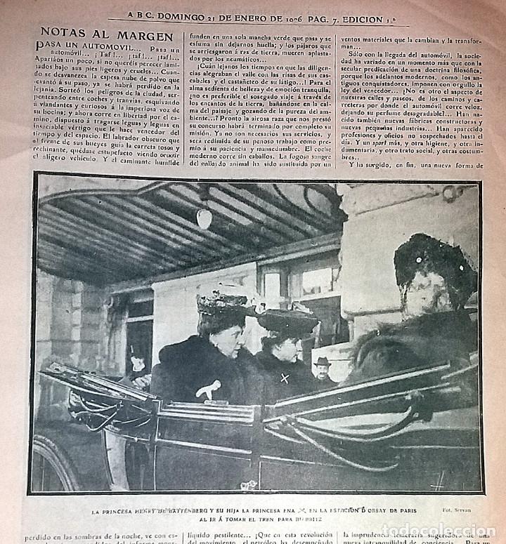 Collection Magazines and Newspapers: N&ordm; 375 ABC 21 ENERO 1906. PRINCESA BATTENGERG. ASAMBLEA VERSALLES. CONF ALGECIRAS. RINA GIACHETTI