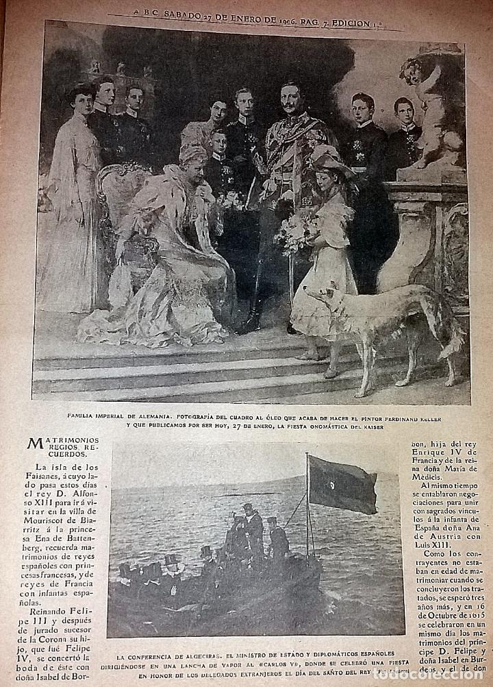 Collection Magazines and Newspapers: N&ordm; 381 ABC 27 ENERO 1906. FAMILIA IMPERIAL ALEMANA. ALGECIRAS. VENEZUELA. GLOBO CIERZO.