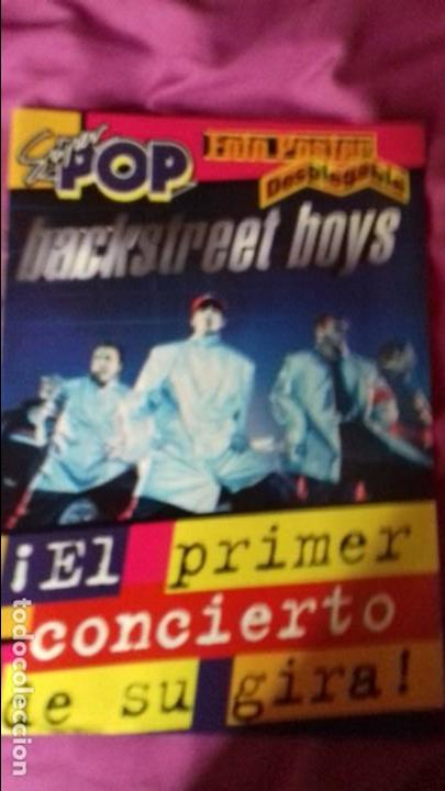 Coleccionismo de Revistas y Peri&oacute;dicos: revista poster de superpop super pop de Back street Boys