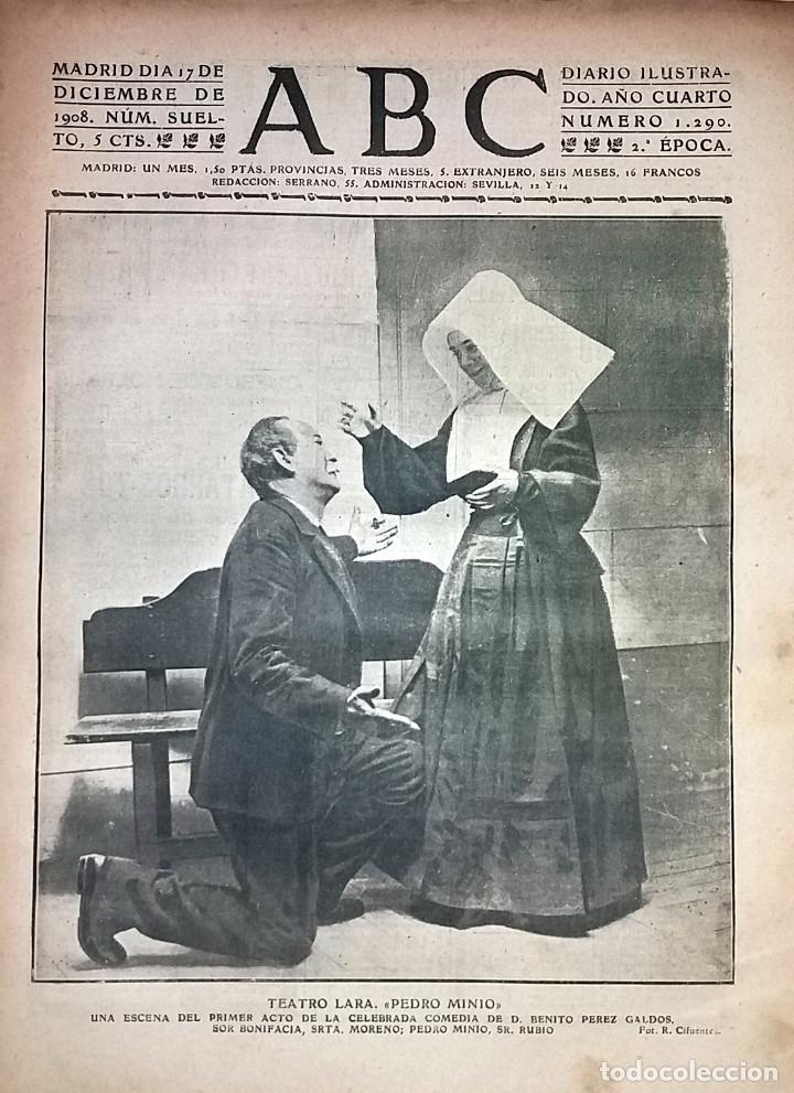 Collection Magazines and Newspapers: N&ordm; 1290 ABC 17 DICIEMBRE 1908. TEATRO LARA PEDRO MINIO. ELECCIONES ORIGINALES BOSFORO
