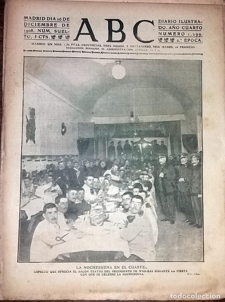 Collection Magazines and Newspapers: N&ordm; 1299 ABC 26 DICIEMBRE 1908. NOCHEBUENA EN EL CUARTEL. NOCHEBUENA EN EL HOSPITAL