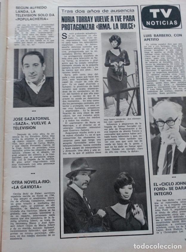 Collection Magazines and Newspapers: recorte luis barbero nuria torray alfredo landa