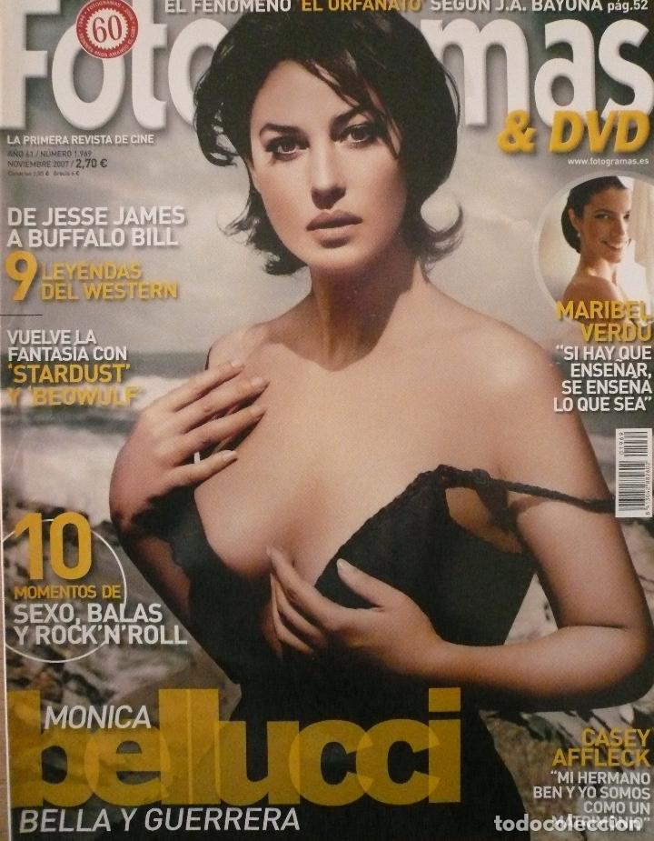 Collectionnisme de Revues et Journaux: FOTOGRAMAS / N&ordm; 1969 / NOVIEMBRE 2007 / PORTADA: MONICA BELLUCCI