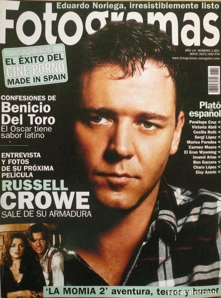 Collezionismo di Riviste e Giornali: FOTOGRAMAS / N&ordm; 1891 / MAYO 2001 / PORTADA: RUSSELL CROWE