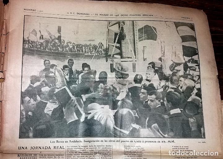 Collection Magazines and Newspapers: N&ordm; 1000 ABC 1 MARZO 1908. LOS REYES EN ANDALUCIA PUERTO DE CADIZ