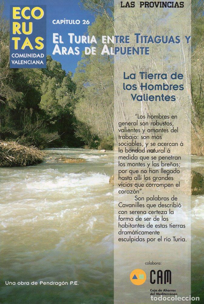 Coleccionismo de revistas y peri&oacute;dicos: EcoRutas Comunidad Valenciana 26: El Turia entre Titaguas y Aras de Alpuente (Pendrag&oacute;n P.E.)