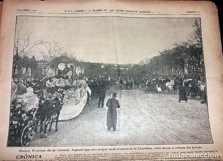 Collection Magazines and Newspapers: N&ordm; 1001 ABC 2 MARZO 1908. MADRID CARNAVAL PASEO CASTELLANA