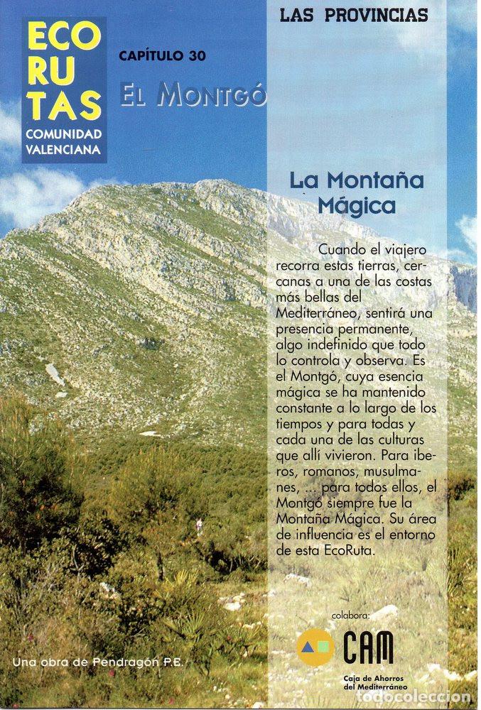 Coleccionismo de revistas y peri&oacute;dicos: EcoRutas Comunidad Valenciana 30: El Montg&oacute; (Pendrag&oacute;n P.E.)