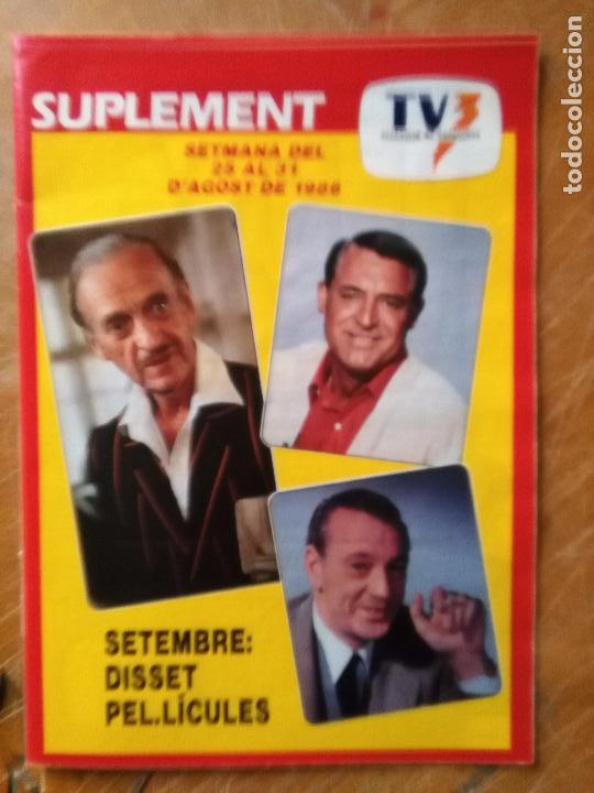 Coleccionismo de revistas y peri&oacute;dicos: REVISTA CINE FAMOSOS - SUPLEMENT PROGRAMACIO TV3 - SUPLEMENTO TV3 TELEVISIO CATALUNYA A&Ntilde;O 1986