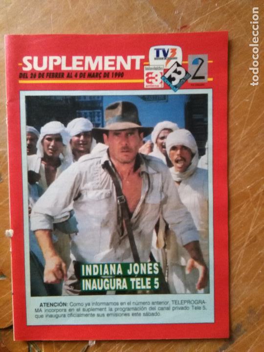 Coleccionismo de revistas y peri&oacute;dicos: REVISTA CINE FAMOSOS - SUPLEMENT PROGRAMACIO TV3 - SUPLEMENTO TV3 TELEVISIO CATALUNYA A&Ntilde;O 1990