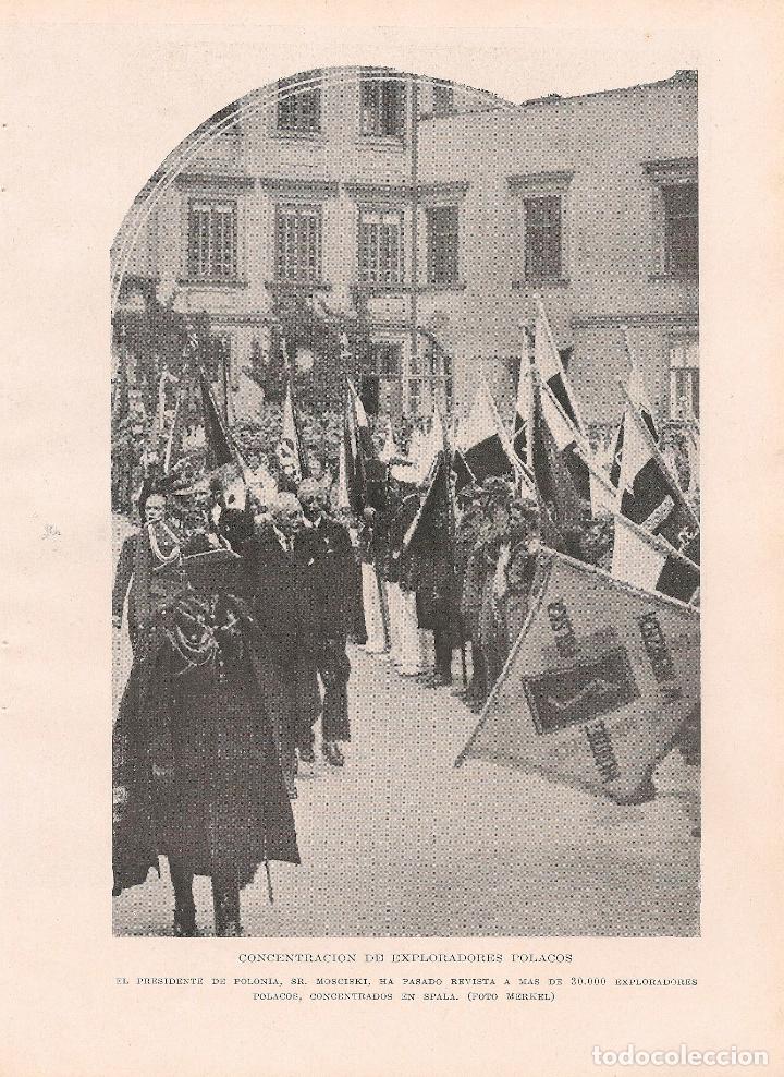 Collezionismo di Riviste e Giornali: * ESCUTISMO * SCOUTS * Presidente Mosciski, exploradores polacos   -1935