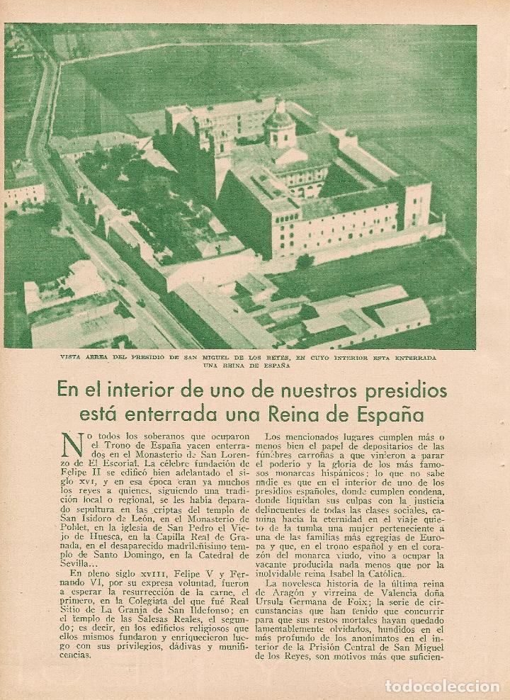 Coleccionismo de Revistas y Peri&oacute;dicos: * VALENCIA * SAN MIGUEL DE LOS REYES * Est&aacute; enterrada una reina - 1935